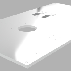 薄板ベースプレート　純チタン2種　TP340　平面度・平行度0.05ミリ　穴ピッチ間精度±0.05ミリ